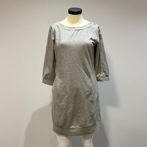Gray sweatshirt dress